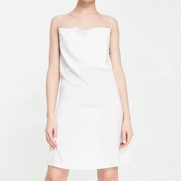 (SOLD)Only 
Black Satin Dress - Picture 1 of 4